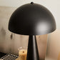 Lampe à poser champignon noir