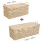 Lot de 2 malles de rangement en feuilles de palmier