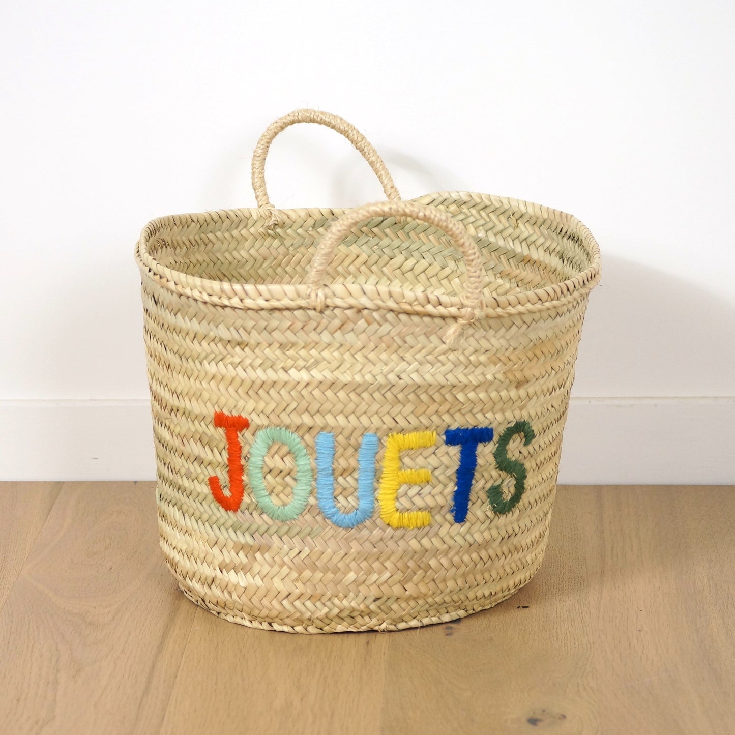 Panier en feuilles de palmier - jouets