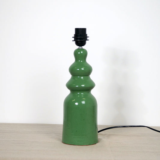 Pied de lampe en terre cuite - vert