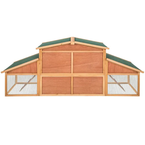 Clapier à hamster petits rongeurs - en bois - 226 x 77 x 95,5 cm