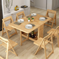 Ensemble table pliable avec 4 chaises pour cuisine