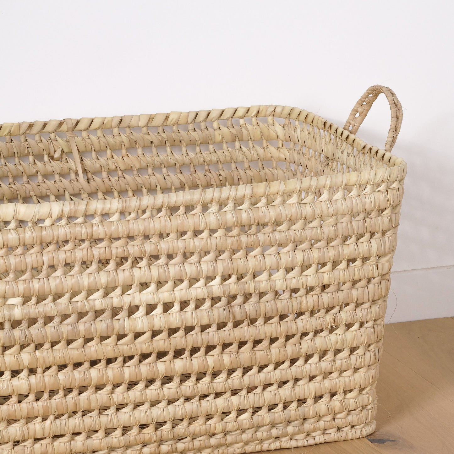 Panier de rangement en feuilles de palmier 100cm