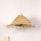 Suspension luminaire bohème en rotin naturel