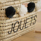 Malle de rangement en feuilles de palmier 60cm - jouets