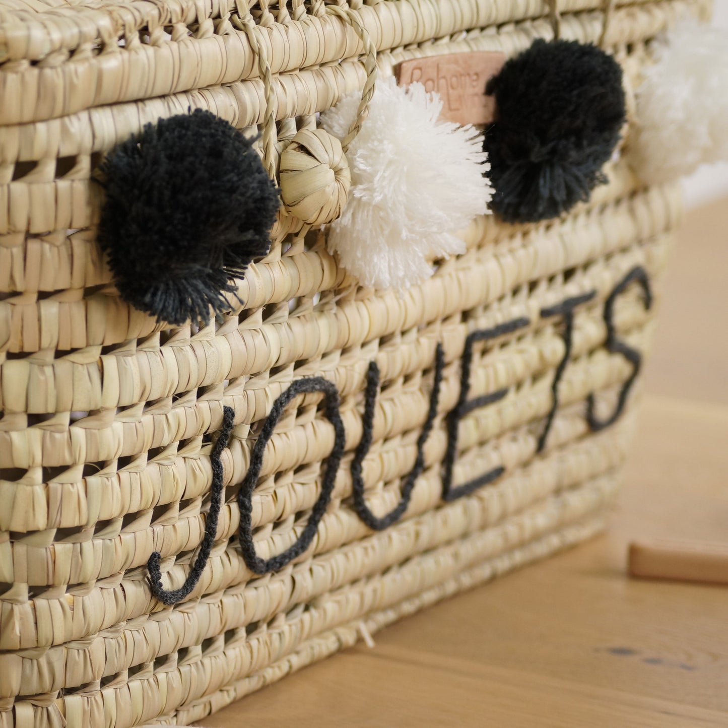 Malle de rangement en feuilles de palmier 60cm - jouets